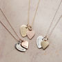 Personalised Solid Gold Double Heart Charm Necklace, thumbnail 11 of 11