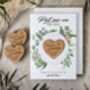 Botanical Save The Date Heart Magnet Cards, thumbnail 3 of 9