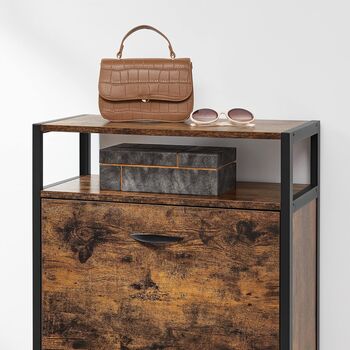 Shoe Cabinet Hallway Shoe Box Storage With Divider, 6 of 9