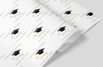 Personalised Graduation Degree Wrapping Paper, 2 of 2