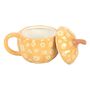 Personalised Groovy Floral Pumpkin Mug, thumbnail 2 of 3