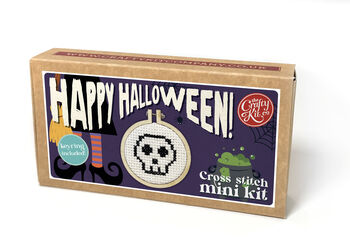Happy Halloween! Mini Matchbox Cross Stitch Kit, 3 of 3