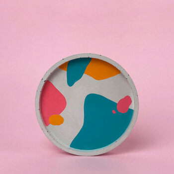 Hand Painted Concrete Trinket Dish, 2 of 2
