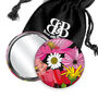 Summer Poppies Pocket Mirror With Cotton Pouch, thumbnail 1 of 8