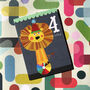 Lion 4th Birthday Card, thumbnail 3 of 5