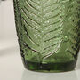 Four Embossed Fern Green Highball Glasses, thumbnail 6 of 9