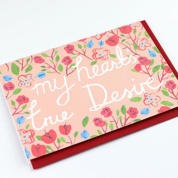 My Heart's True Desire Valentine's Day Card, 3 of 4