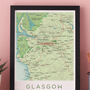 University Of Glasgow Map Print Graduation Gift, thumbnail 4 of 6