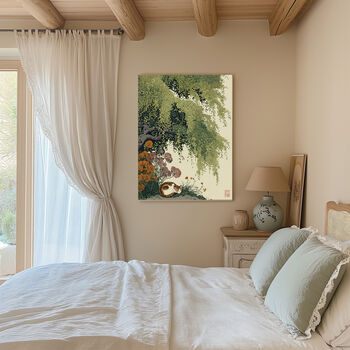 Japanese Cat Willow Tree Art Print, 5 of 5