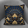 Deco Elegance In Blue Art Deco Cushions Design Four, thumbnail 7 of 8