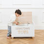 Personalised Wooden Toy Box, thumbnail 1 of 3