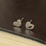 Sterling Silver Mini Mismatched Heart Earrings, thumbnail 6 of 10