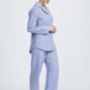 Women's Pyjamas In Staffordshire Blue Flannel, thumbnail 3 of 4
