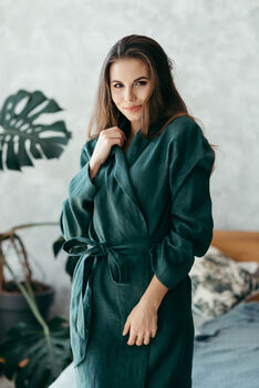 Linen Robe For Women, 6 of 12