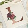 Rose Gold Initial Tote Bag, thumbnail 2 of 2