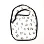 Black And White Baby Bibs Two Pack, thumbnail 3 of 6