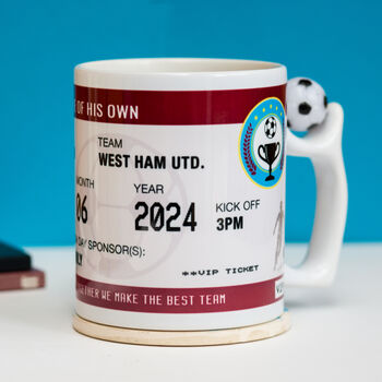 Personalised Football Mug For Dad, 2 of 10
