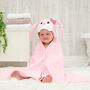 Personalised Bunny Children's Hooded Towel, thumbnail 1 of 7