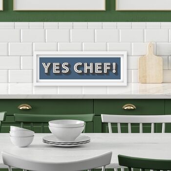 Framed Yes Chef Sign, 2 of 10