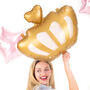 Gold Crown Shaped Foil Balloon, thumbnail 1 of 6