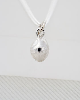 Solid Silver Shell Pendant, 3 of 8