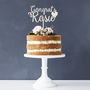 Personalised Congratulations Wooden Cake Topper, thumbnail 3 of 5