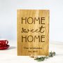 Home Sweet Home Personalised Oak Chopping Board, thumbnail 2 of 3