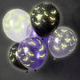 Halloween Glow In The Dark Bat Party Balloons, thumbnail 1 of 3