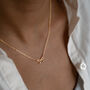 Sterling Silver Or Gold Plated Bow Necklace, thumbnail 3 of 11