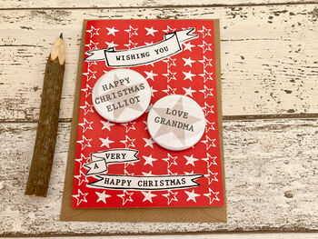 Personalised Mini Magnets Christmas Card, 3 of 4