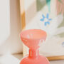 Aiko 70 S Vintage Style Pink Green Flower Vase, thumbnail 2 of 6