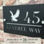 Personalised Kestral Design House Sign Acrylic, thumbnail 1 of 3