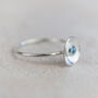 Sterling Silver Birthstone Dome Ring, thumbnail 6 of 12