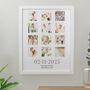 Personalised Special Date White Multi Photo Frame Wedding Gift, thumbnail 1 of 5
