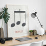 Triplet Note Print | Music Theory Poster, thumbnail 5 of 10