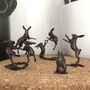 Miniature Bronze Moon Gazing Hare Sculpture 8th Bronze, thumbnail 10 of 12