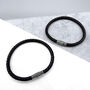 Personalised Matching Friendship Slim Leather Bracelet Set, thumbnail 1 of 8