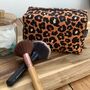 Cosmetics Bag With Cheetah Print, thumbnail 1 of 5