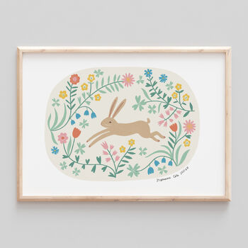 Illustrated Fox And Brambles A4 Art Print, 4 of 4