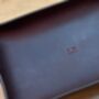Personalised Rectangle Chocolate Brown Leather Tray, thumbnail 4 of 12