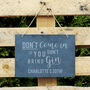 Personalised Gin Lover's Large Hanging Slate Sign, thumbnail 1 of 4