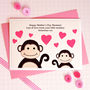 'Little Monkey' Personalised First Mothers Day Card, thumbnail 1 of 4