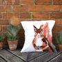 Inky Squirrel Large Luxury Cushion And Inner, thumbnail 2 of 4
