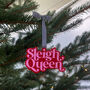 Sleigh Queen Christmas Tree Decoration, thumbnail 1 of 3