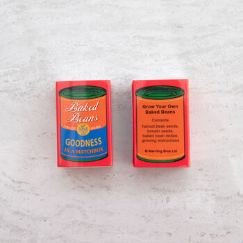 Grow Your Own Baked Beans Seed Kit In A Matchbox, 5 of 8