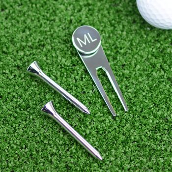 Personalised Golf Marker And Tee Set, 3 of 5