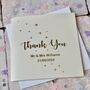 Wedding Thank You Gold Foil Card, thumbnail 2 of 4