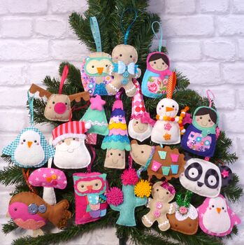 Fancy Owl Handmade Christmas Decoration Bright, 2 of 2