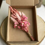 Personalised Pink Dried Flowers Mother's Day Posy, thumbnail 5 of 5