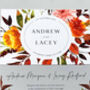 Autumn Floral Wedding Invitation, thumbnail 3 of 8